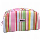 Stripe Patterned Cosmetic Bag